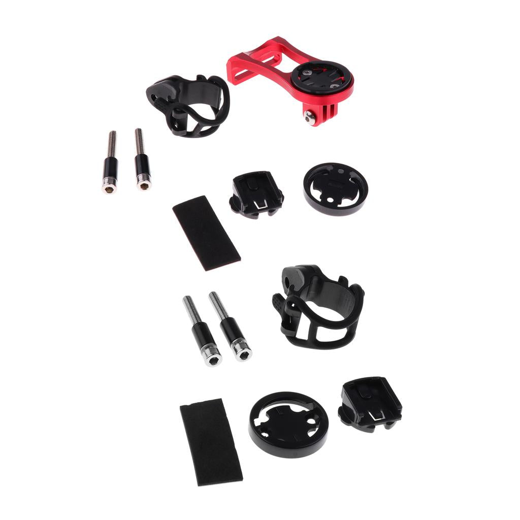 2 Sets Aluminium Bike Computer Mount Holder Stem Extension for Garmin Edge