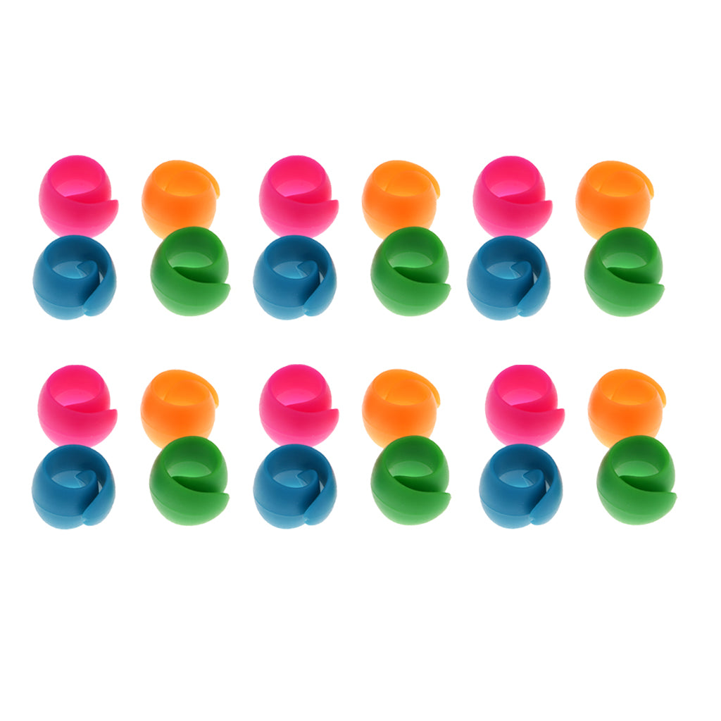 24x Mixed Silicone Thread Spool Huggers Bobbins Sewing Machine Accessories