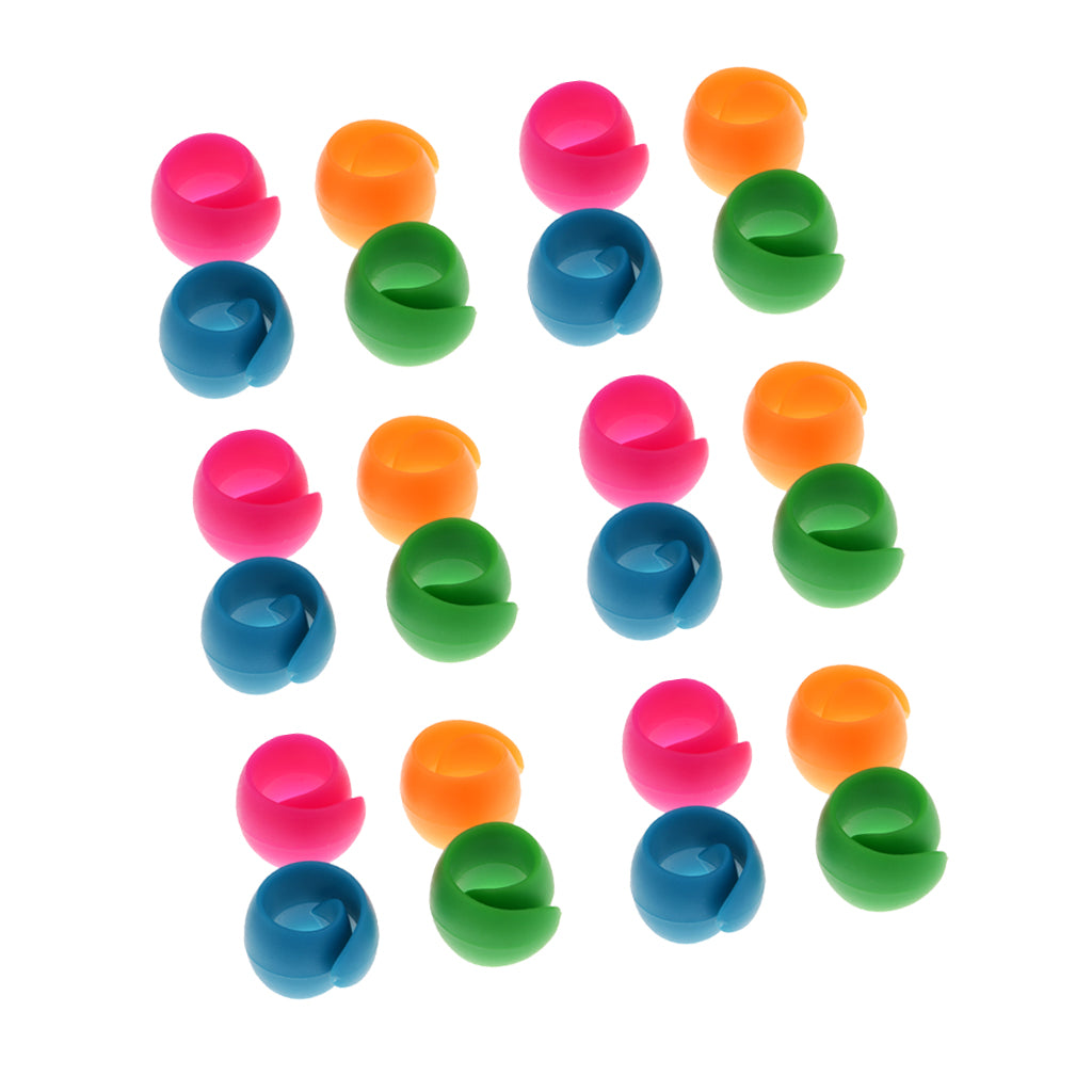 24x Mixed Silicone Thread Spool Huggers Bobbins Sewing Machine Accessories