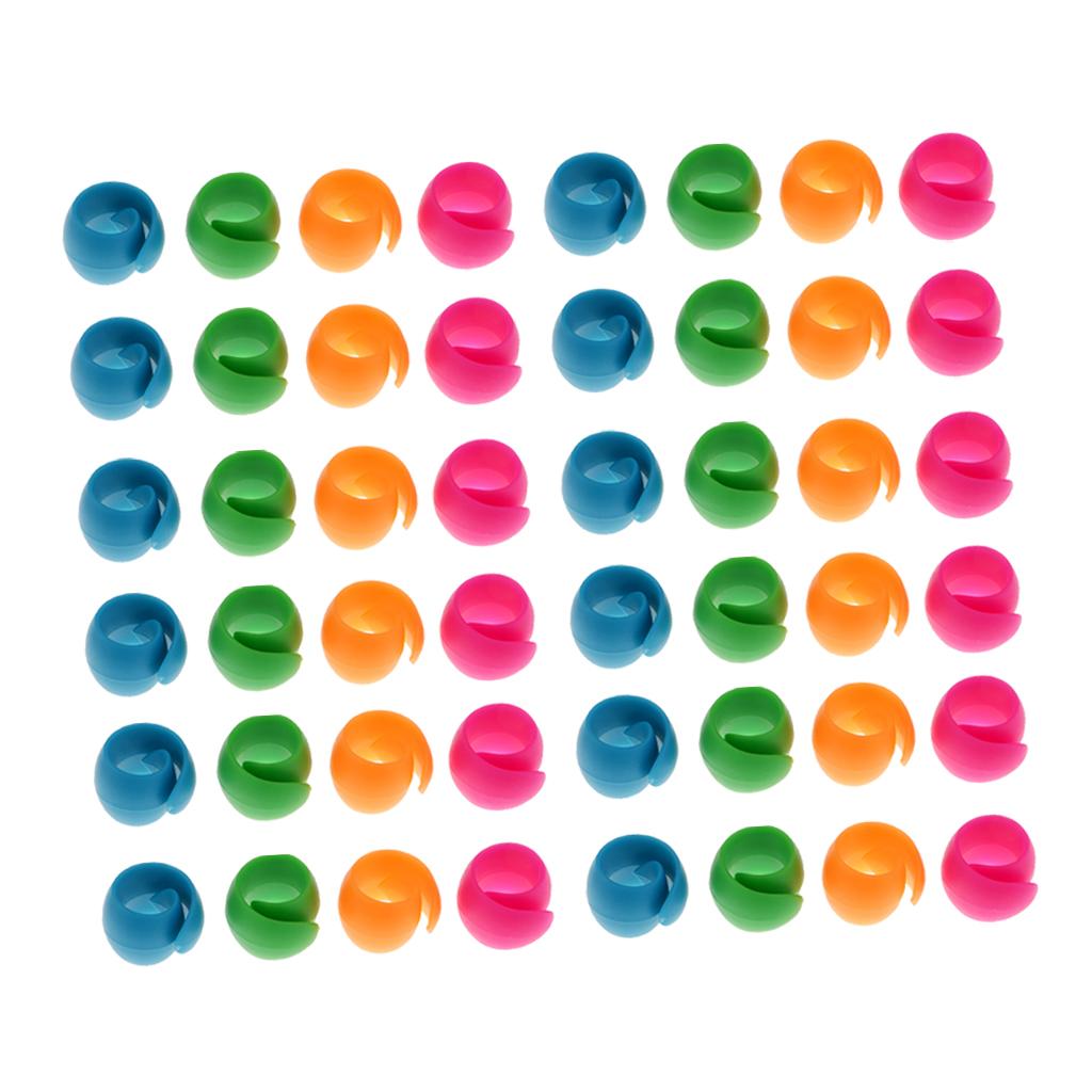 48pcs Mixed Silicone Thread Spool Huggers Sewing Machine Accessories
