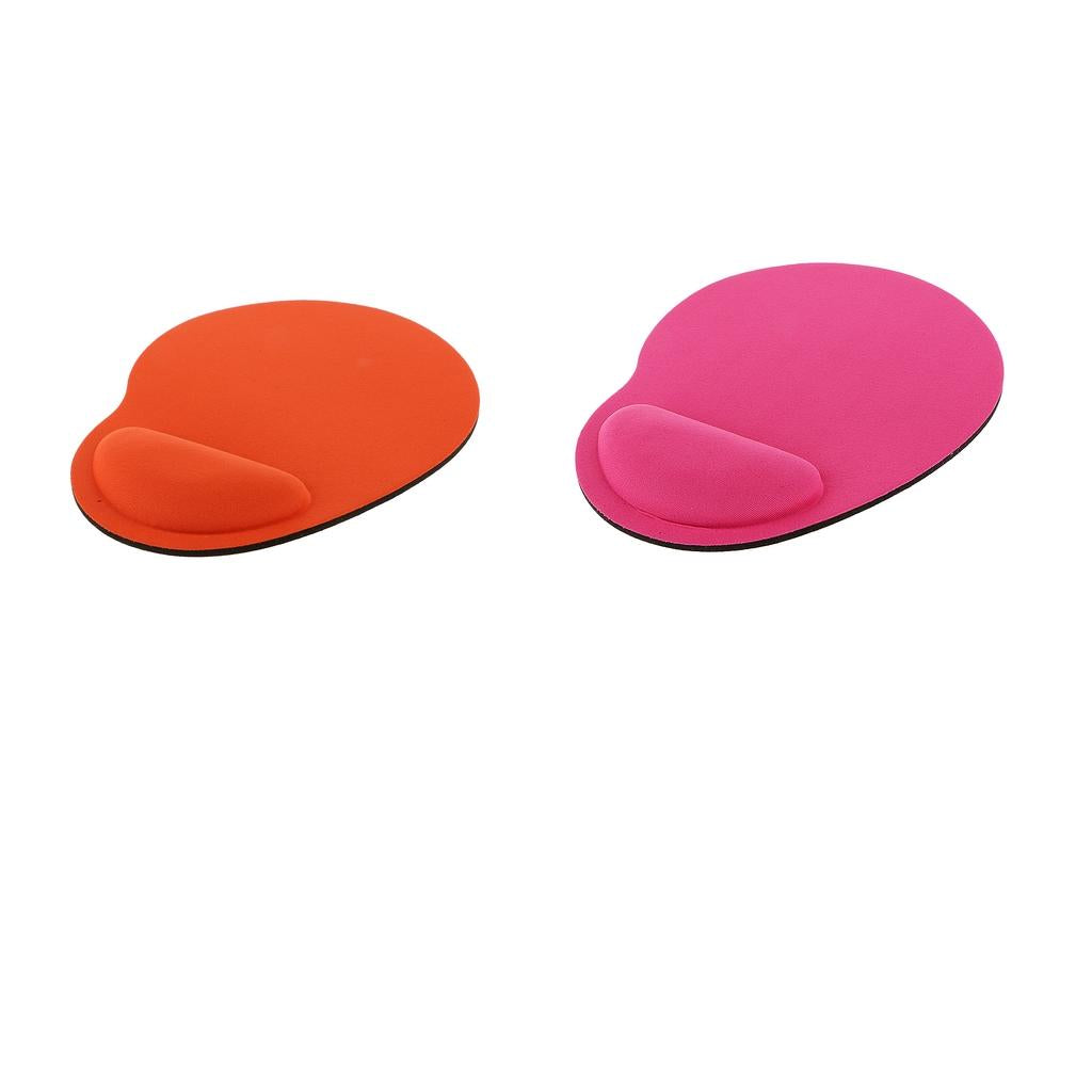2Pcs Comfort Soft Gel Rest Wrist Support Mat Mouse Pad Gaming for Computer