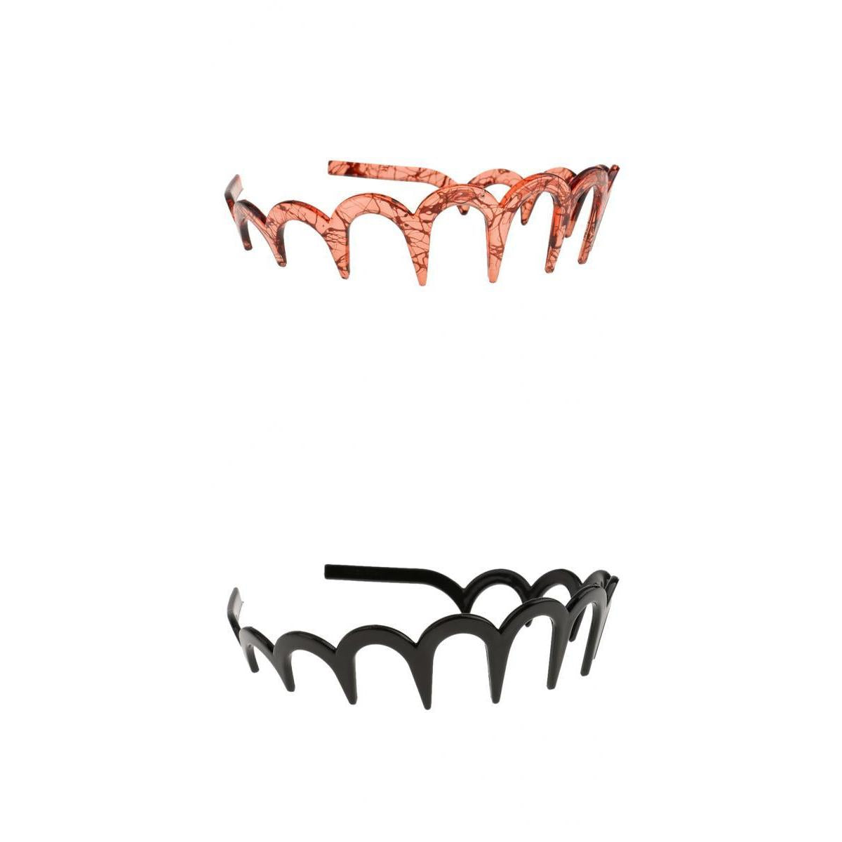 2x Women Zigzag Hair Band Toothed Headband Women Men Girls Hair Accessory