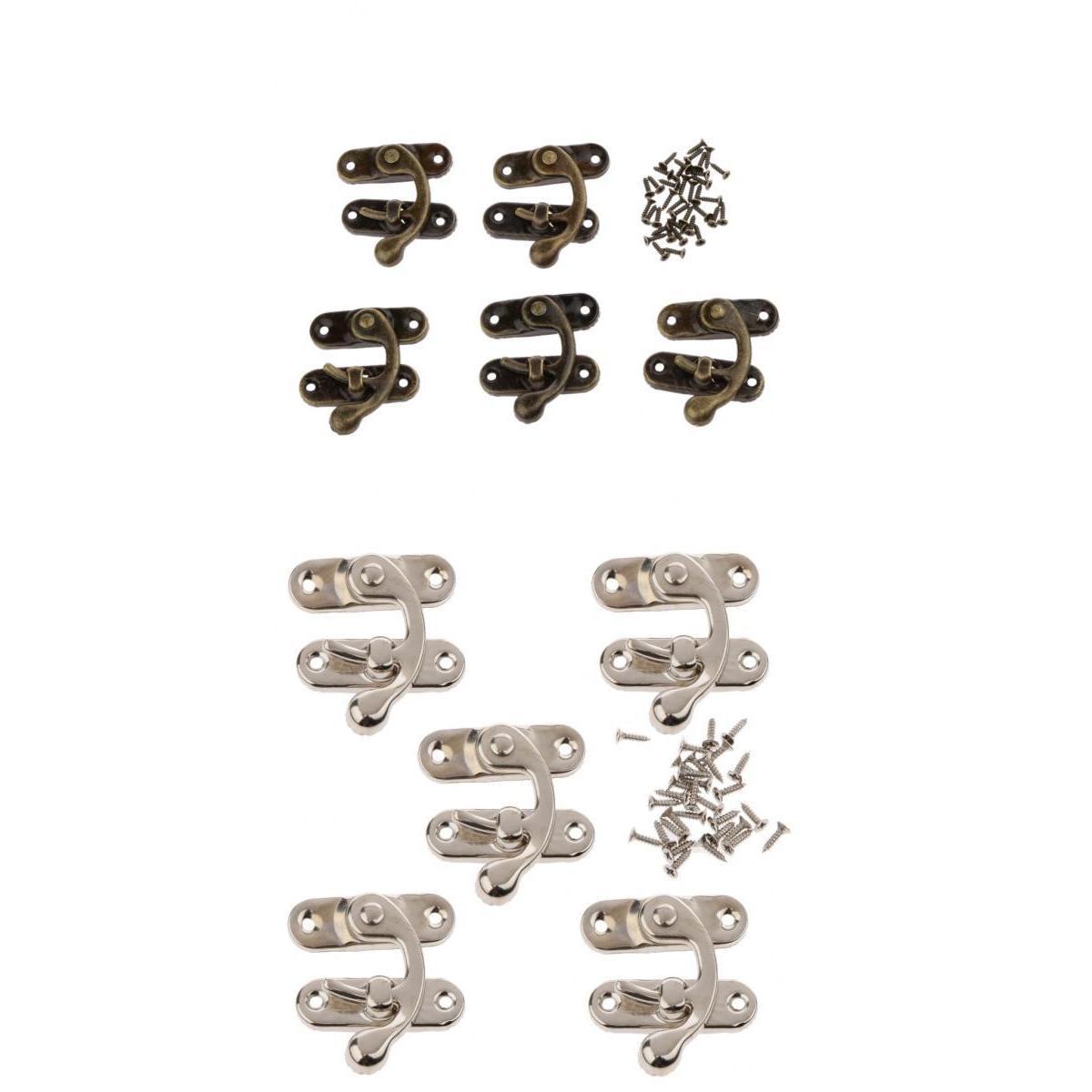 10 Sets Swing Lock Clasp Swing Bag Clasp Box Latch Closure Chest Hook