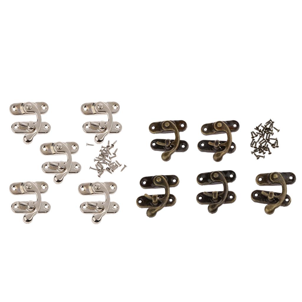 10 Sets Swing Lock Clasp Swing Bag Clasp Box Latch Closure Chest Hook
