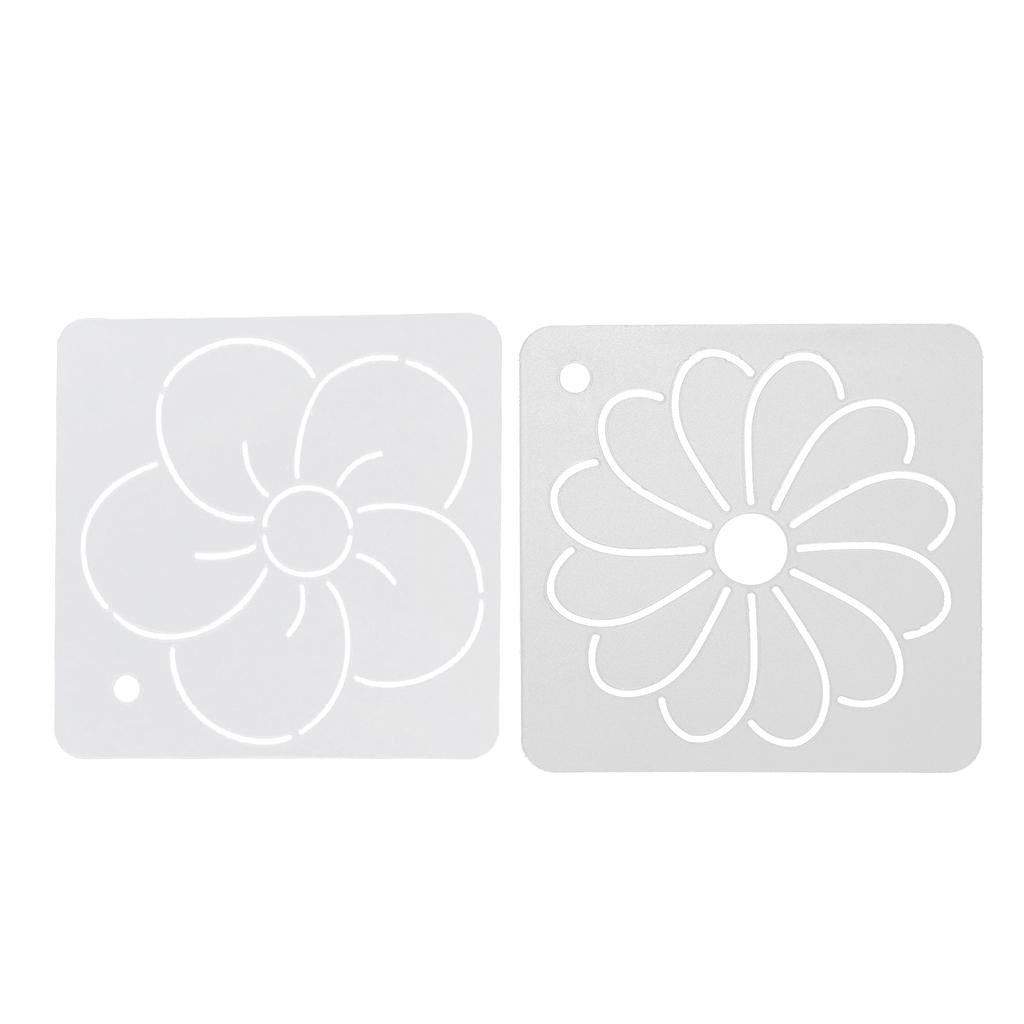 2pcs Square Quilt Template Stencils for Embroidery Patchwork Sewing Craft
