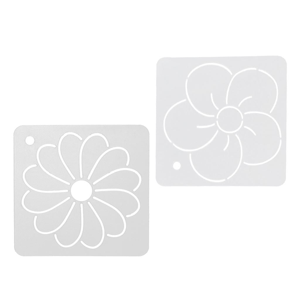 2pcs Square Quilt Template Stencils for Embroidery Patchwork Sewing Craft