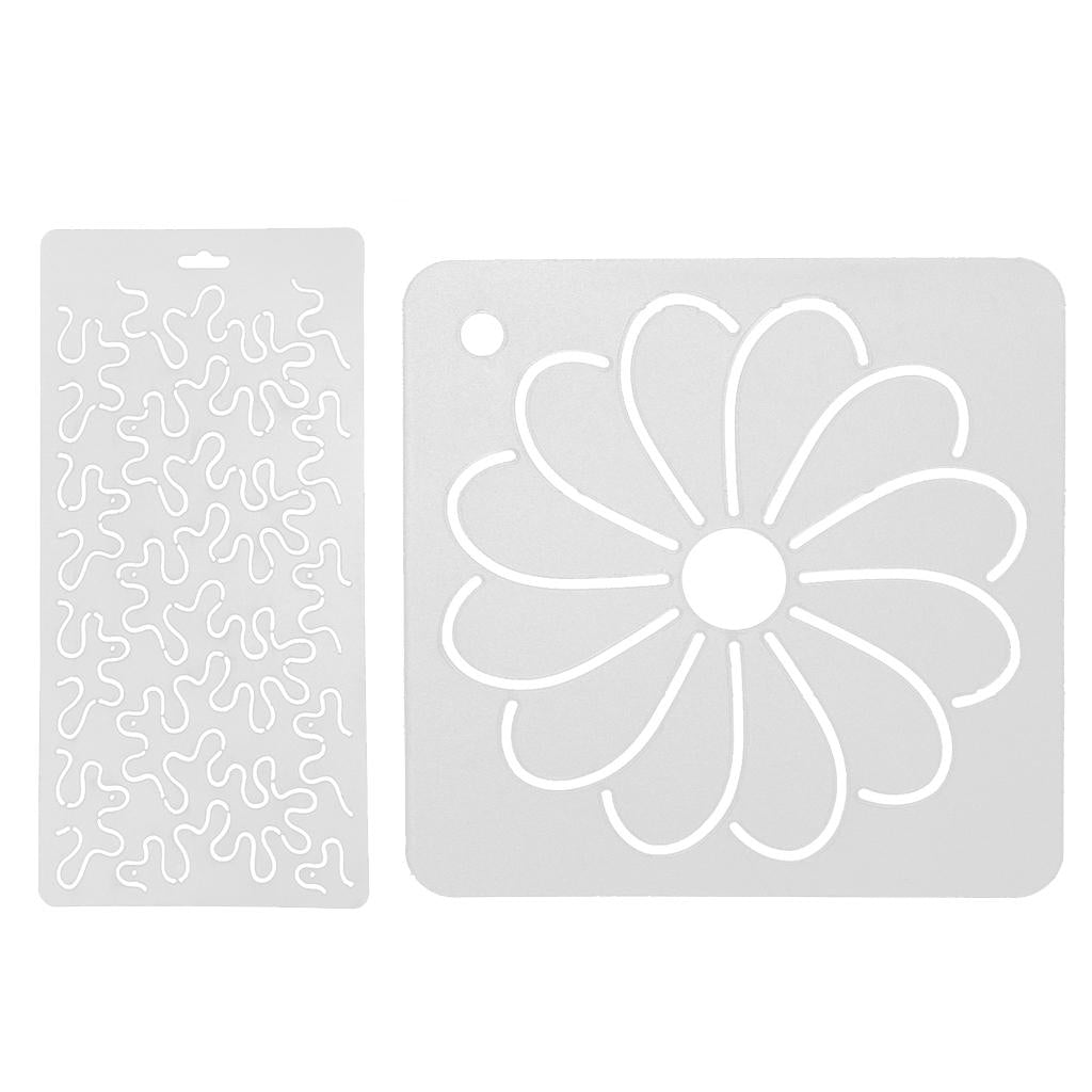 2pcs Quilt Template Stencils for Quilting Embroidery Patchwork Sewing Craft