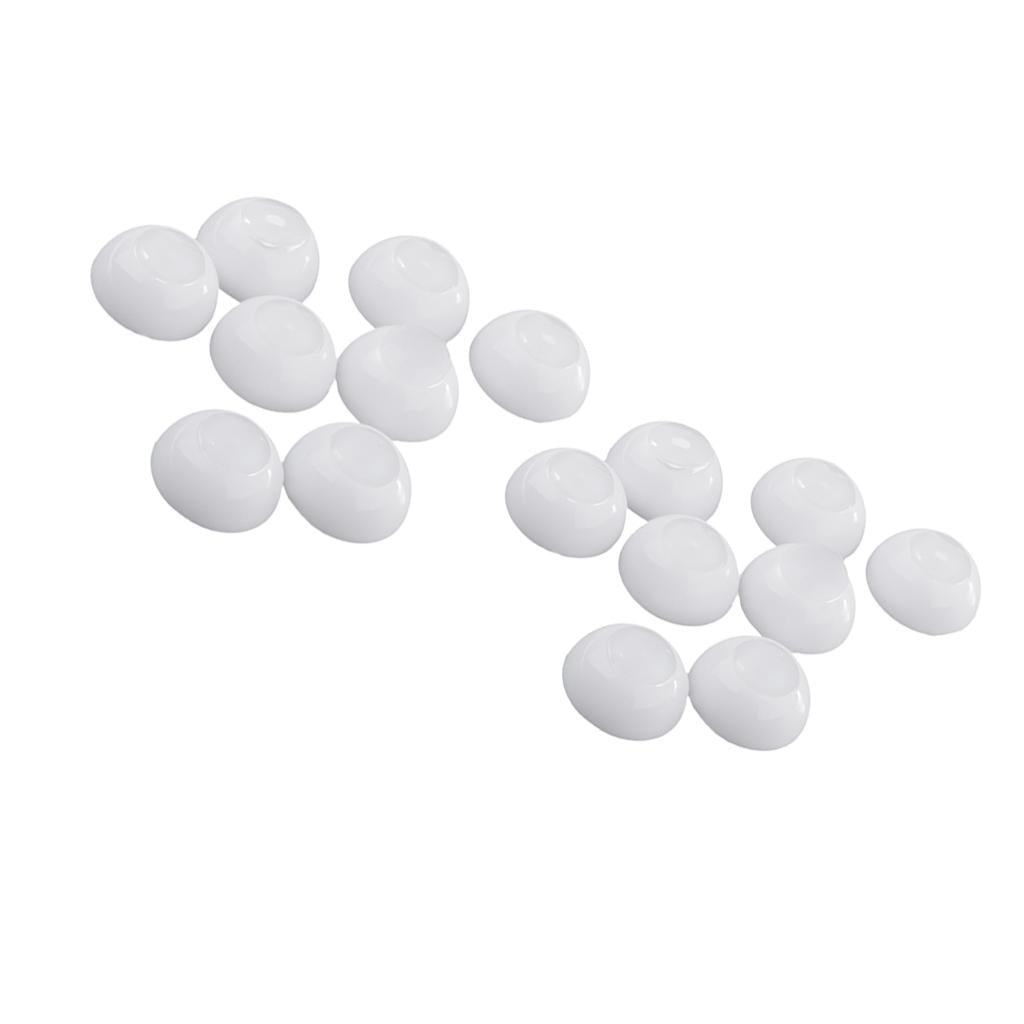 8 Pairs 12/14mm Half Round Hollow Doll Eyes 7/8mm Iris Dolls DIY Supplies