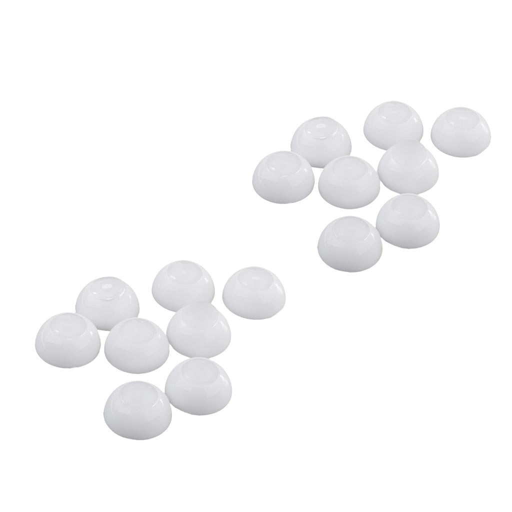 8 Pairs 12/14mm Half Round Hollow Doll Eyes 7/8mm Iris Dolls DIY Supplies