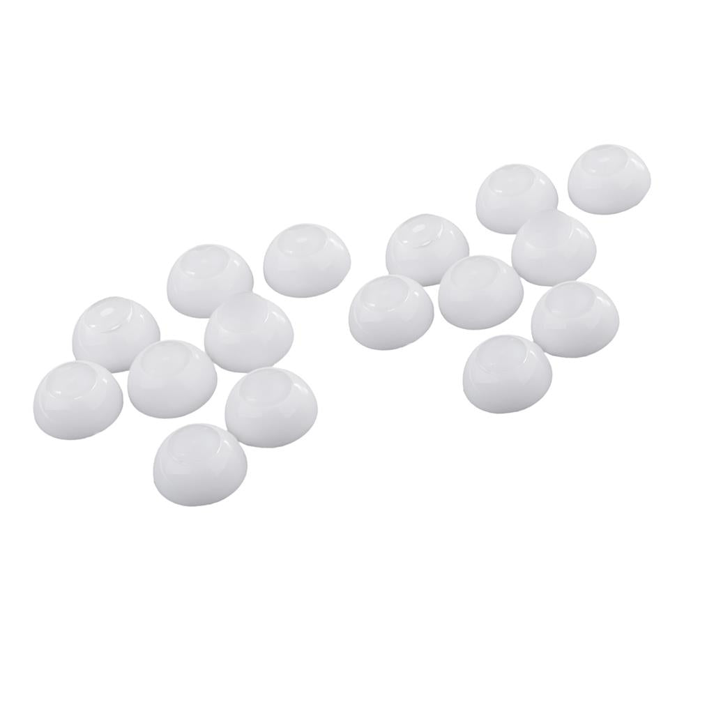 8 Pairs 12/14mm Half Round Hollow Doll Eyes 7/8mm Iris Dolls DIY Supplies