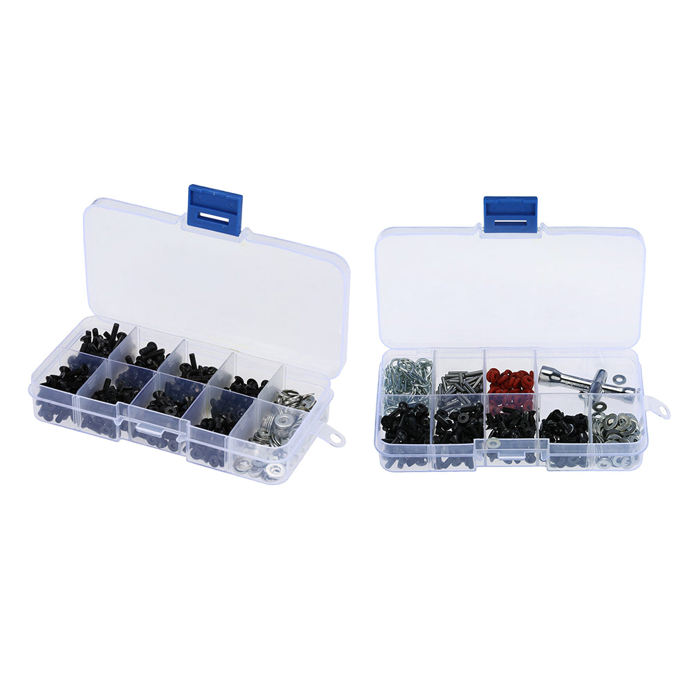 450x Repair Flat Round Head Bolt Nut Screw Tool Box for 1/10 HSP RC Car Accs