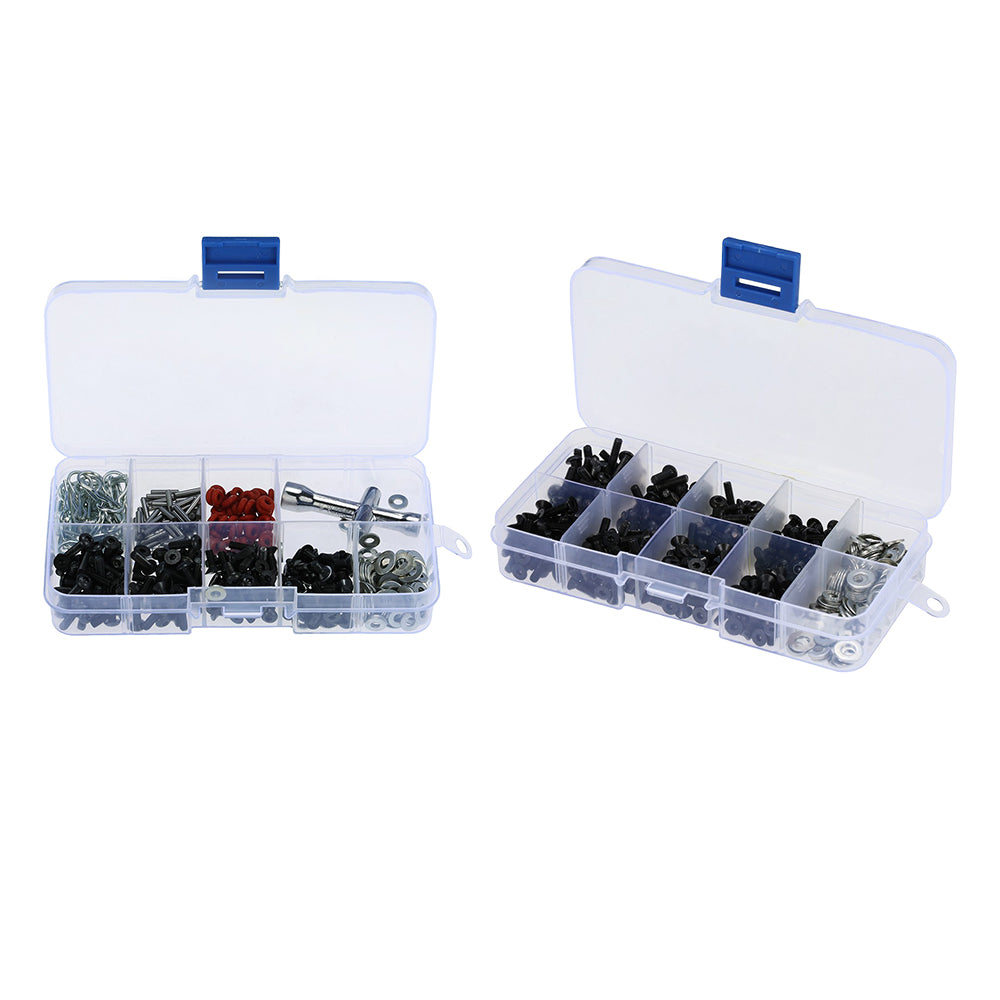 450x Repair Flat Round Head Bolt Nut Screw Tool Box for 1/10 HSP RC Car Accs