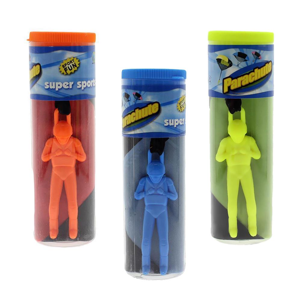 3pcs Free Toy Hand Throwing Parachute Kite Outdoor Play Game Toy
