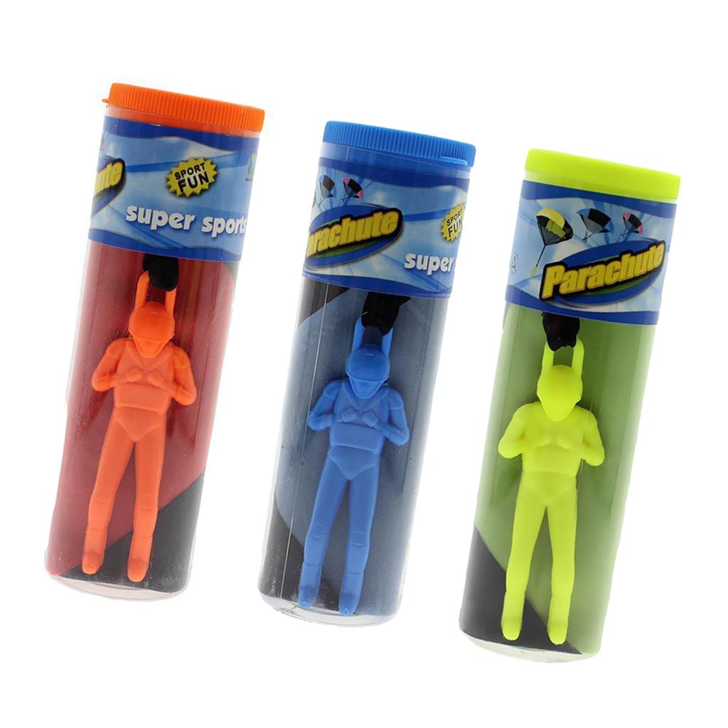 3pcs Free Toy Hand Throwing Parachute Kite Outdoor Play Game Toy