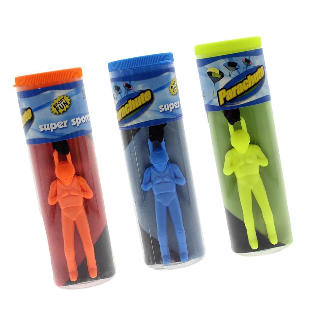 3pcs Free Toy Hand Throwing Parachute Kite Outdoor Play Game Toy