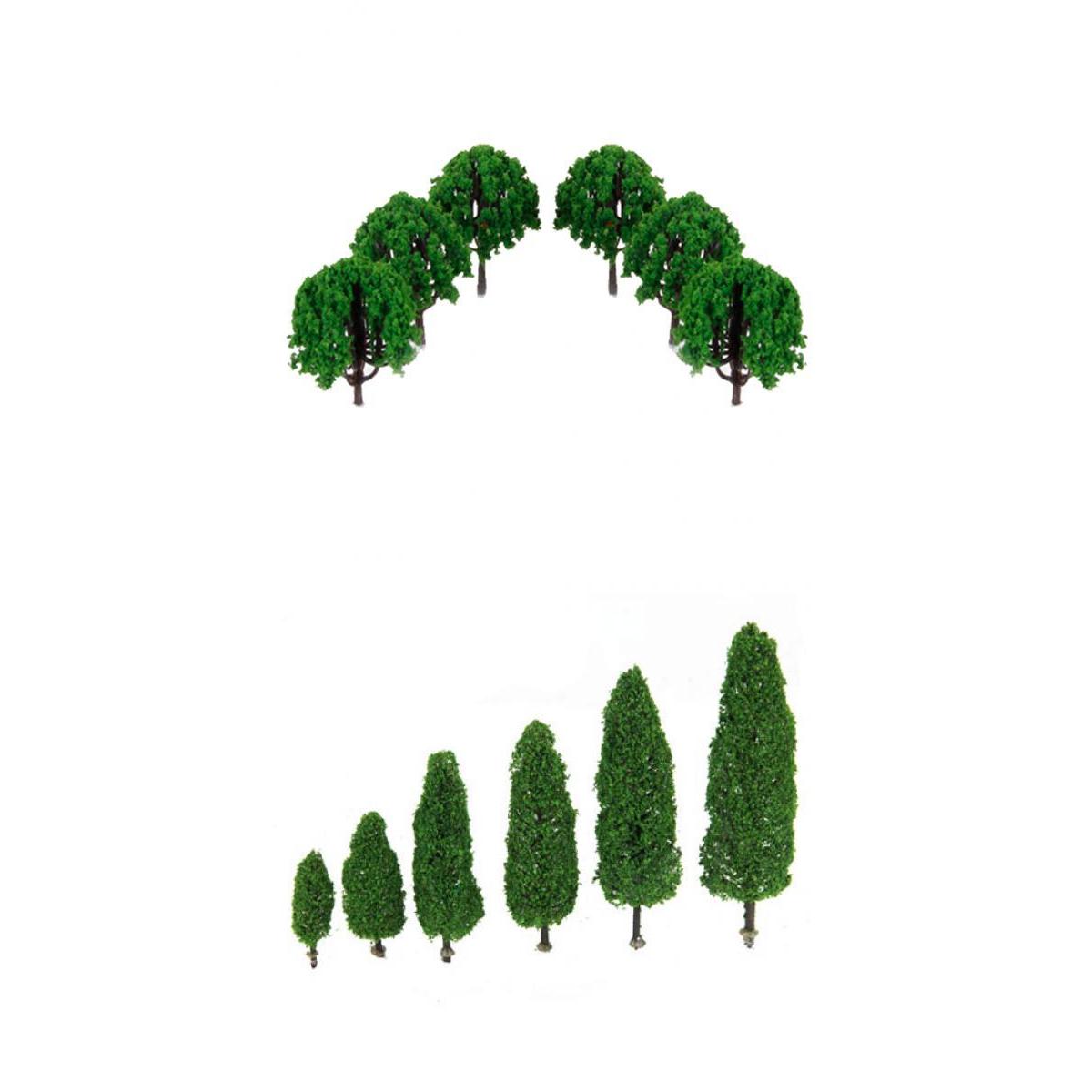 26 Pieces 1:100 Scenery Landscape Train Model Scale Trees