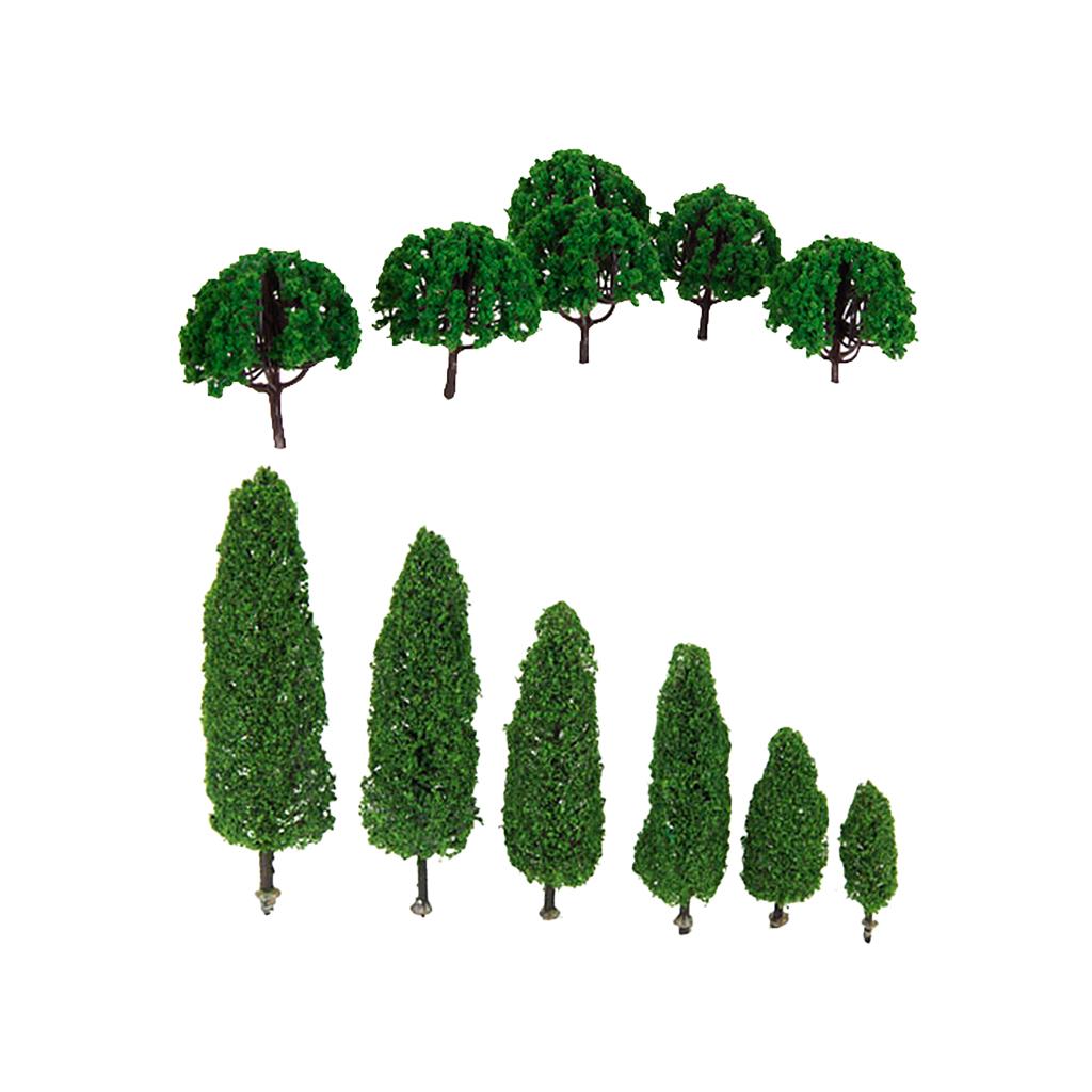 26 Pieces 1:100 Scenery Landscape Train Model Scale Trees