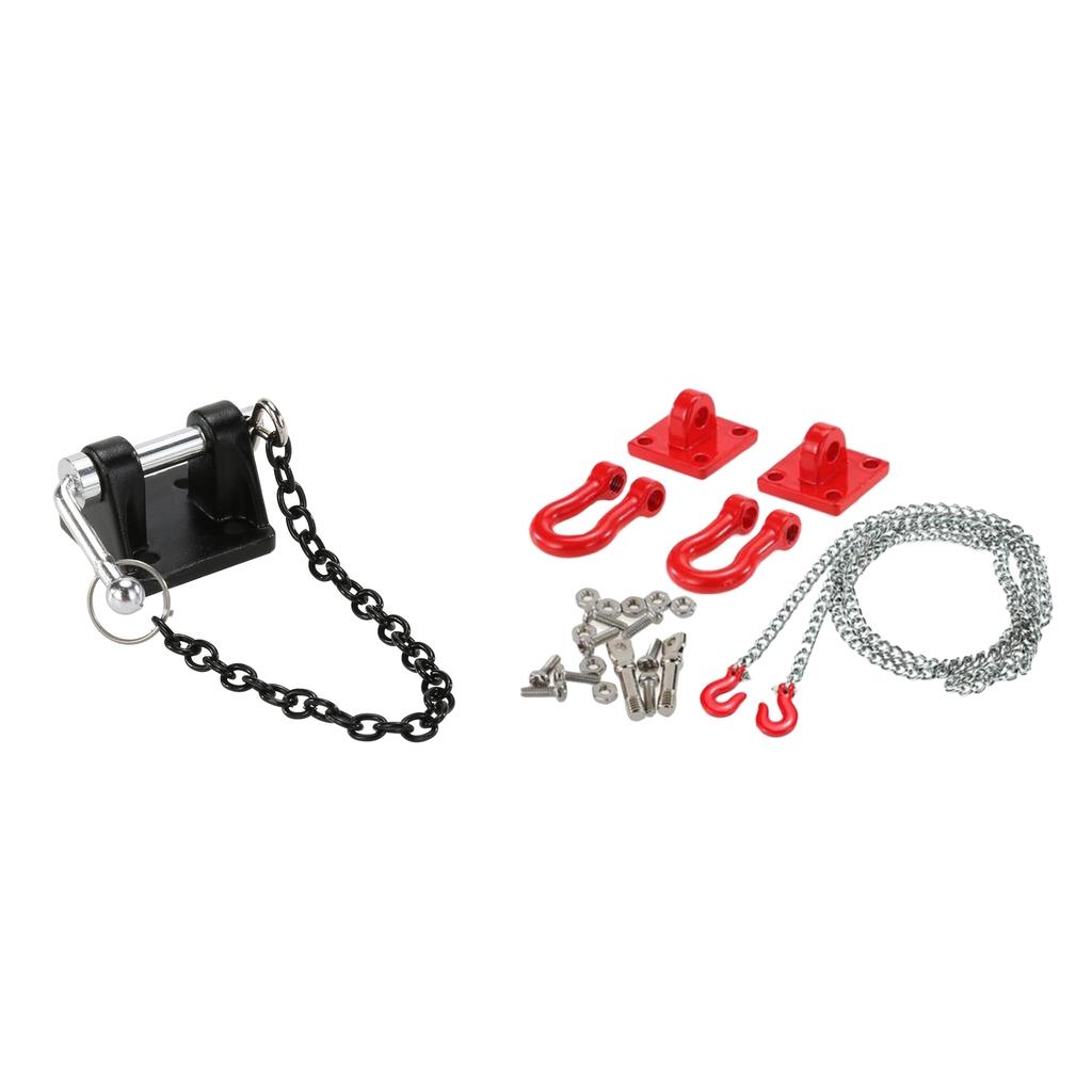 1:10 RC Rock Crawler Tow Hook Shackle Trailer Chain fr Axial SCX10 RC4WD D90