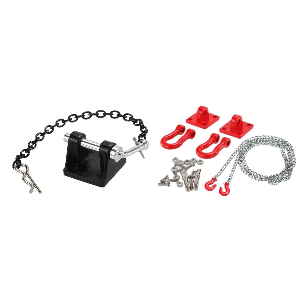 1:10 RC Rock Crawler Tow Hook Shackle Trailer Chain fr Axial SCX10 RC4WD D90