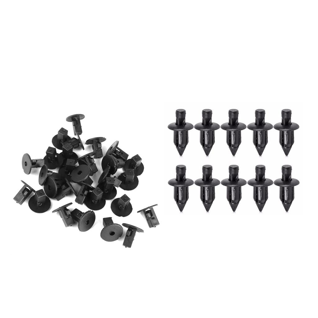 30pcs Inner Fender Rivets Fasteners Clips+50Pcs Rivet Clip Retainer Nylon