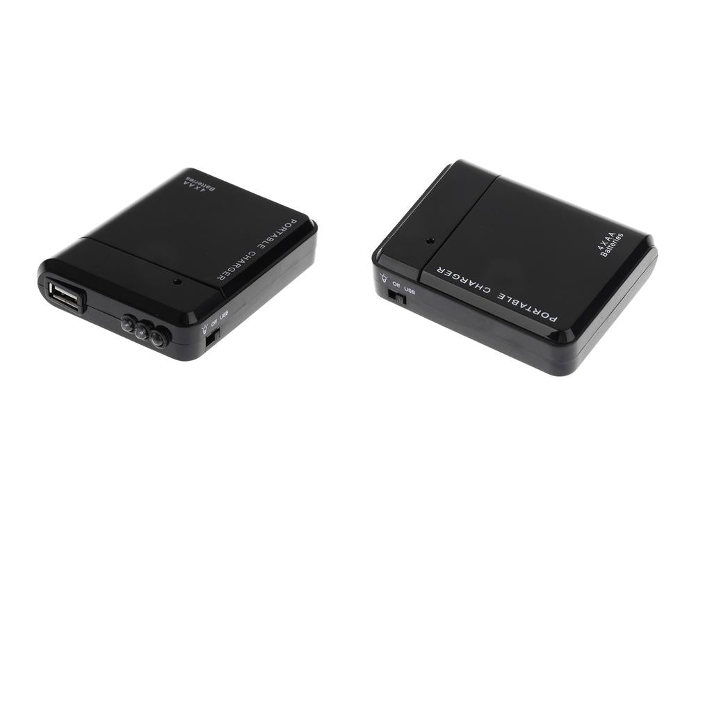 2 X Universal 4 X AA Battery Portable Emergency USB Mobile Phone Charger Box