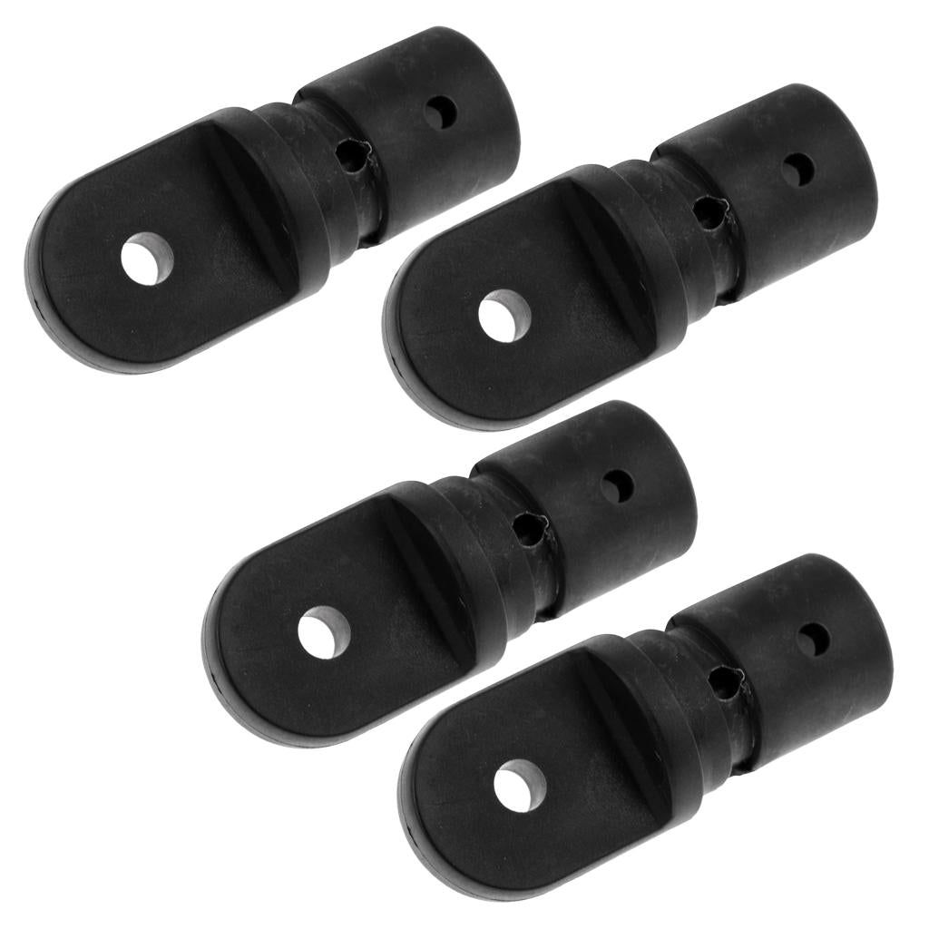 4 Pieces Nylon Marine Boat Bimini Top Fitting 22mm Tube Inside Eye End