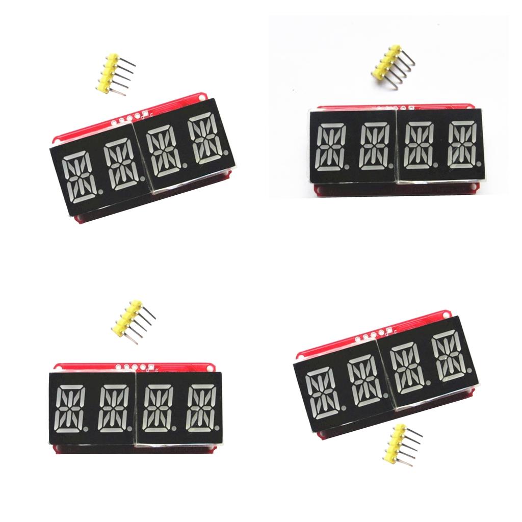 4 Pcs 0.54inch Red 4Bits Digital Tube LED Display Module I2C For