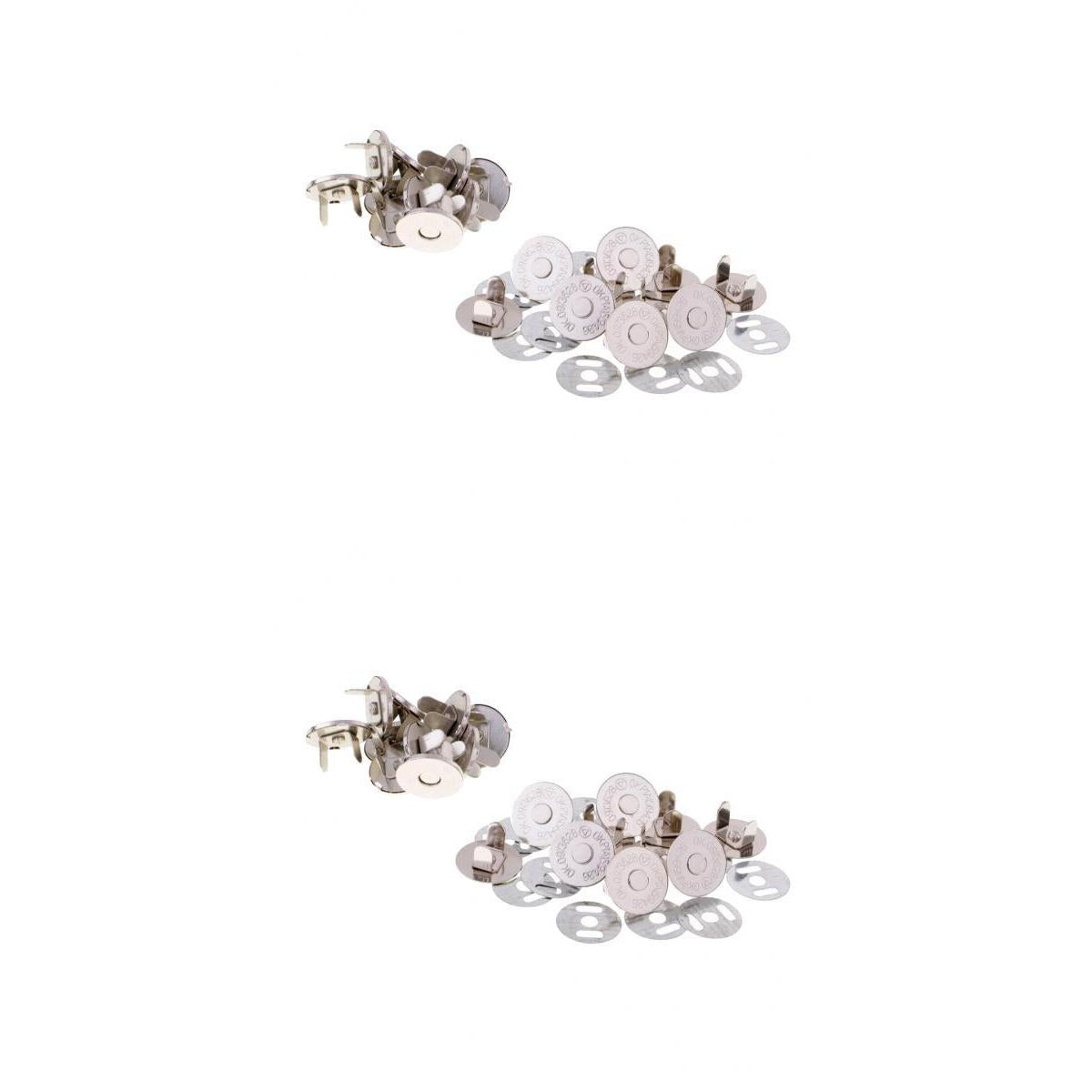 20 Sets Magnetic Clasp Snaps Magnet Button Sewing Craft 14mm 18mm silver