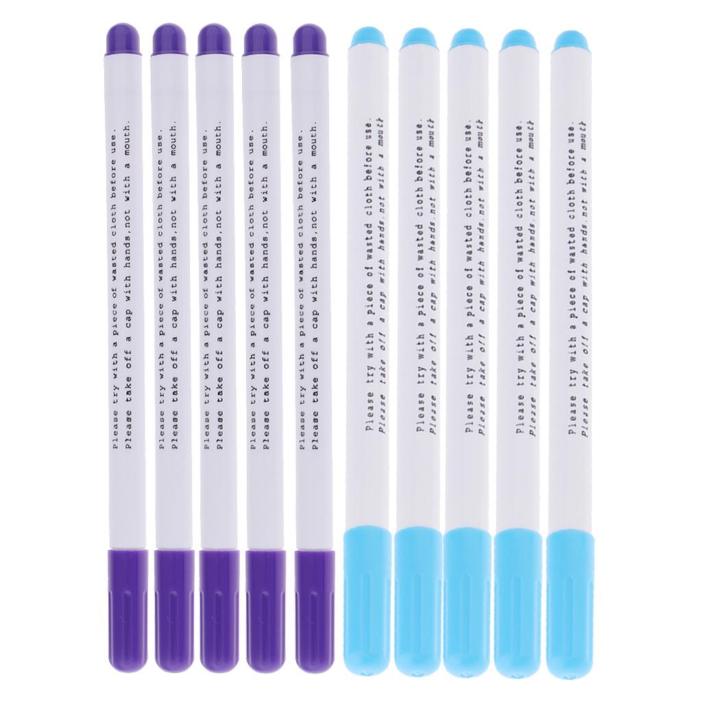 10 Pieces Water Erasable Pens Tailor Vanishing Marker Water Soluble Pen