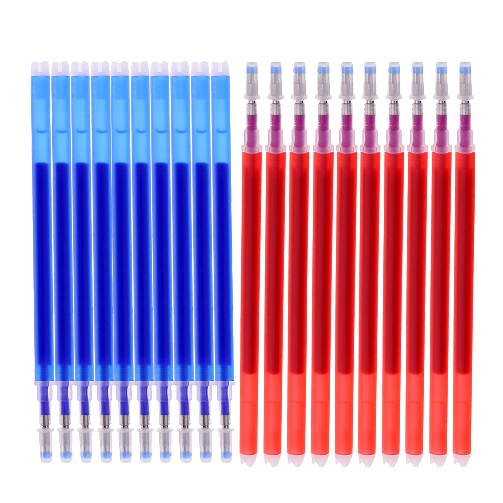 20pcs/set High Temperature Disappearing Refill Pen Heat Erase Sewing Tools