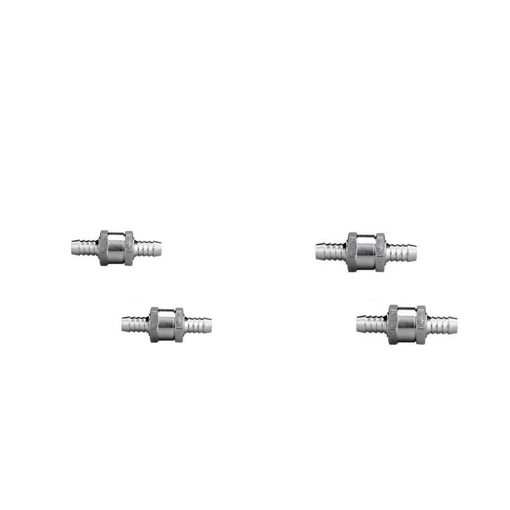 4 Pieces 6mm 10mm Non Return Fuel Line Oil Petrol Water One Way Check Valve