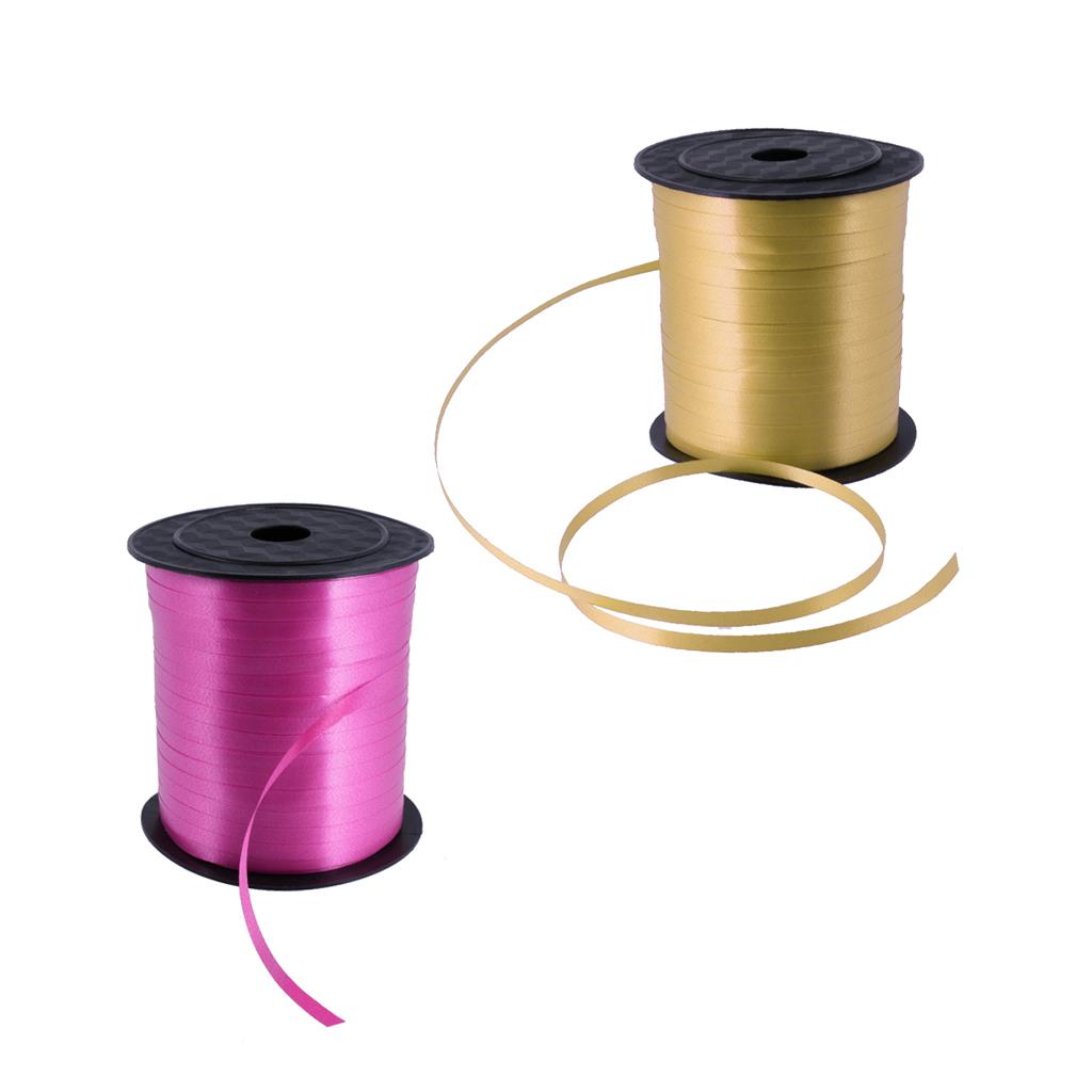 225M Balloon Curling Ribbon Wedding Birthday Party Supplier Gold+Rose Red