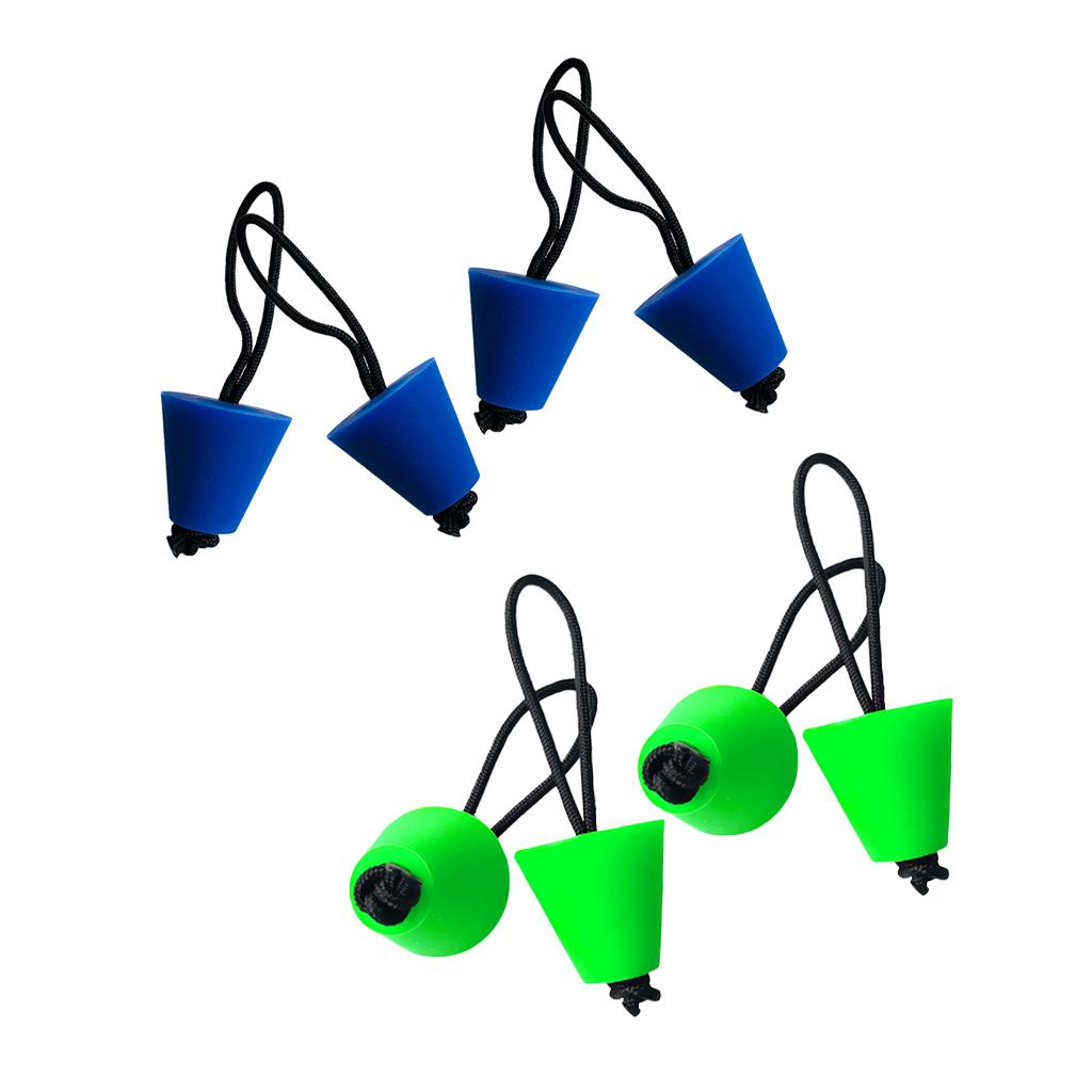 8 Pieces Rubber Universal Kayak Canoe Scupper Plugs Drain Holes Stopper Bung