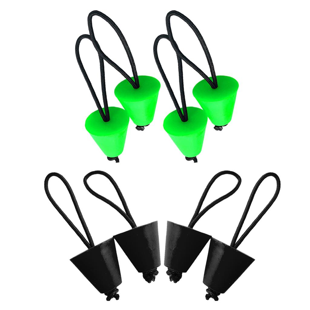 8 Pieces Universal Kayak Fishing Boat Scupper Plugs Drain Holes Stopper Bung