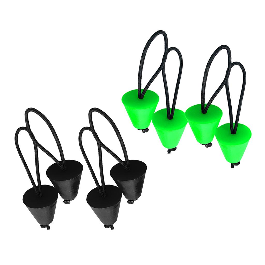8 Pieces Universal Kayak Fishing Boat Scupper Plugs Drain Holes Stopper Bung