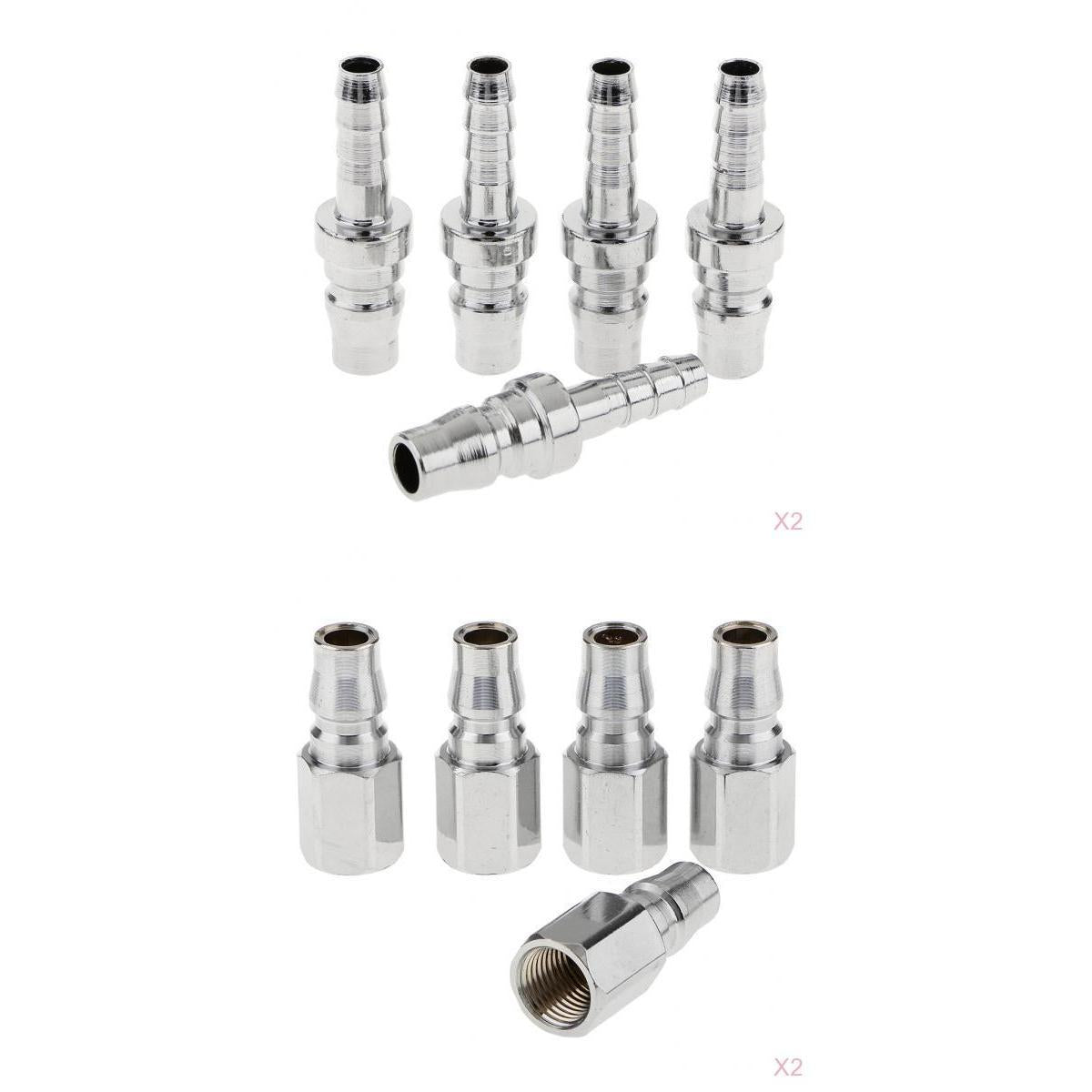 20Pcs Quick Release Coupler Connector Air Line Hose Coupling Compressor