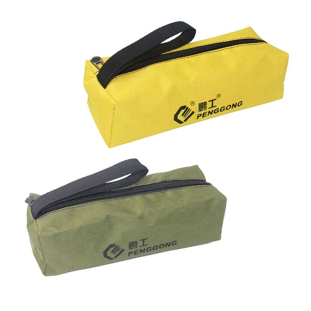 Cloth Storage Bag Repair Tools Hardware Handbag Zip Organizer Green + Yellow