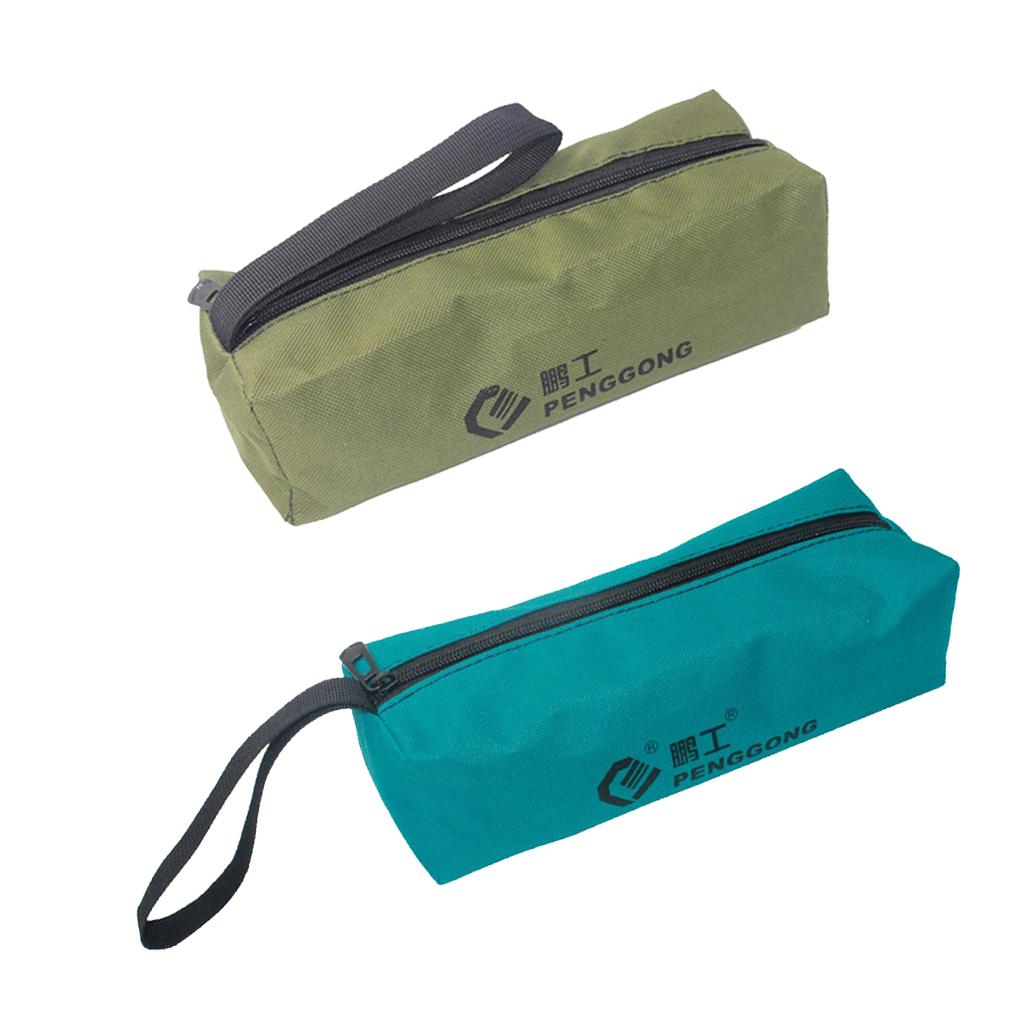 Cloth Storage Bag Repair Tools Hardware Handbag Zip Organizer Green + Blue