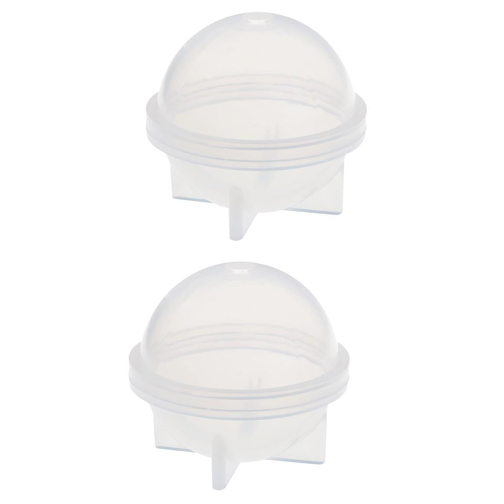 2 Pieces 60mm Sphere Ball Shape Silicone Mold Mould for Resin Casting Craft