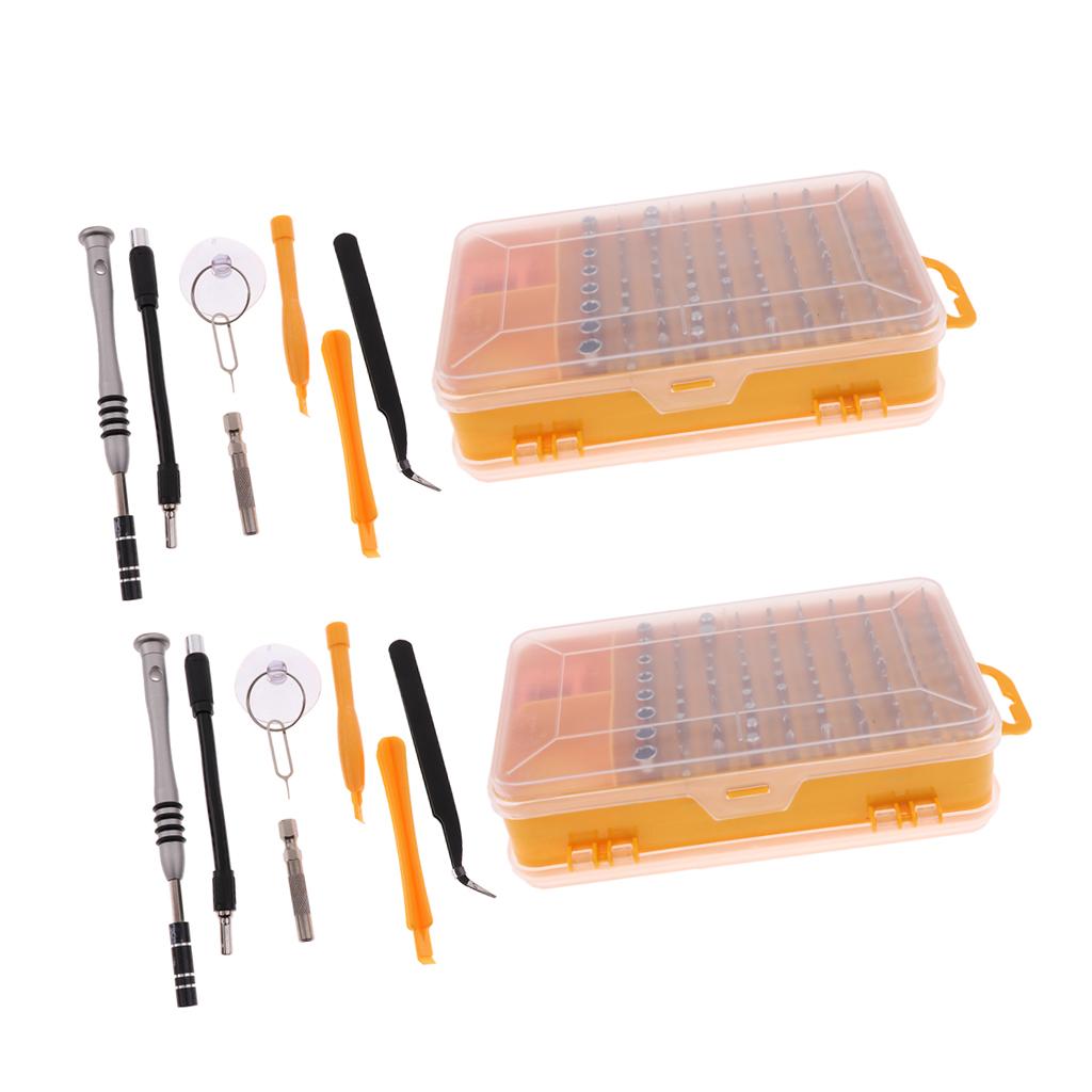 2x 110 in 1 Precision Screwdriver Bits Nut Driver Repair Tools Kit Set CR-V