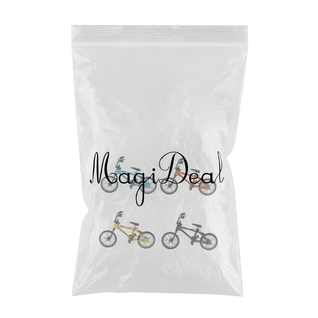 4 Pieces 1:24 Mini Alloy Finger Bicycle Diecast Model Desk Gadget Toys