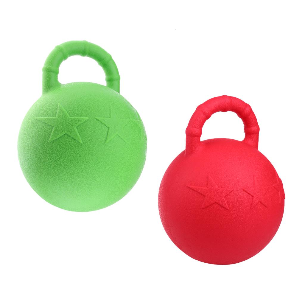 2 Pieces Horse Toy Game Ball Pet Joy Fun Horse Stable And Yard Toy