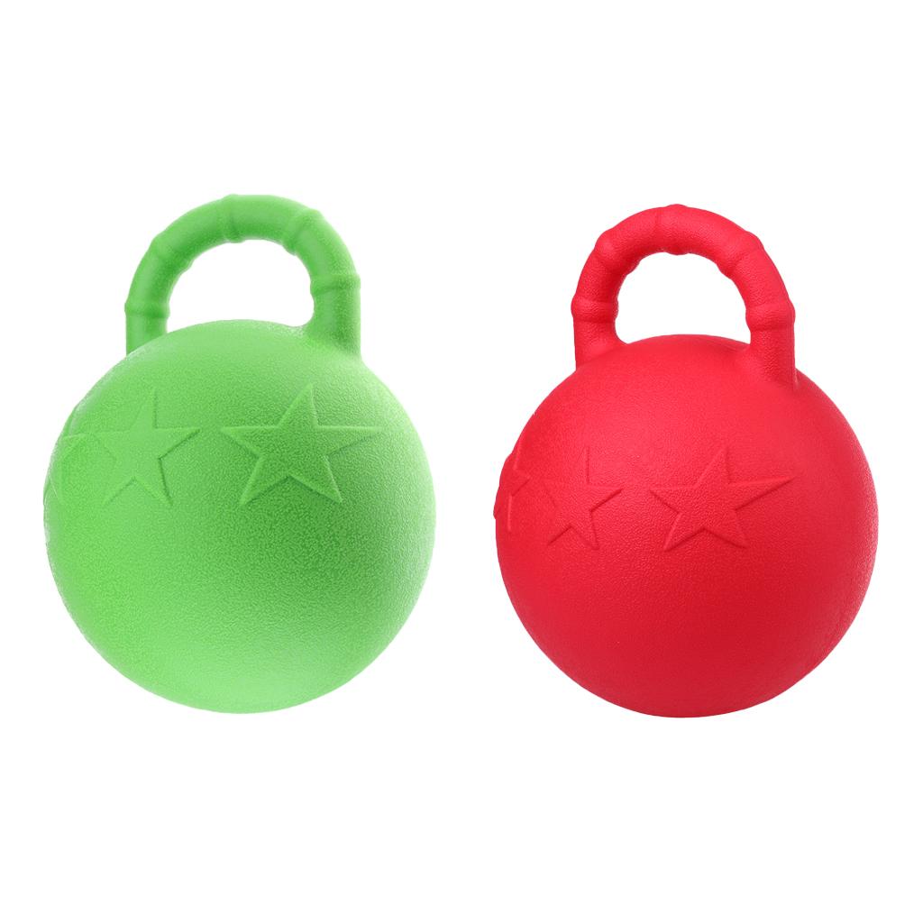 2 Pieces Horse Toy Game Ball Pet Joy Fun Horse Stable And Yard Toy