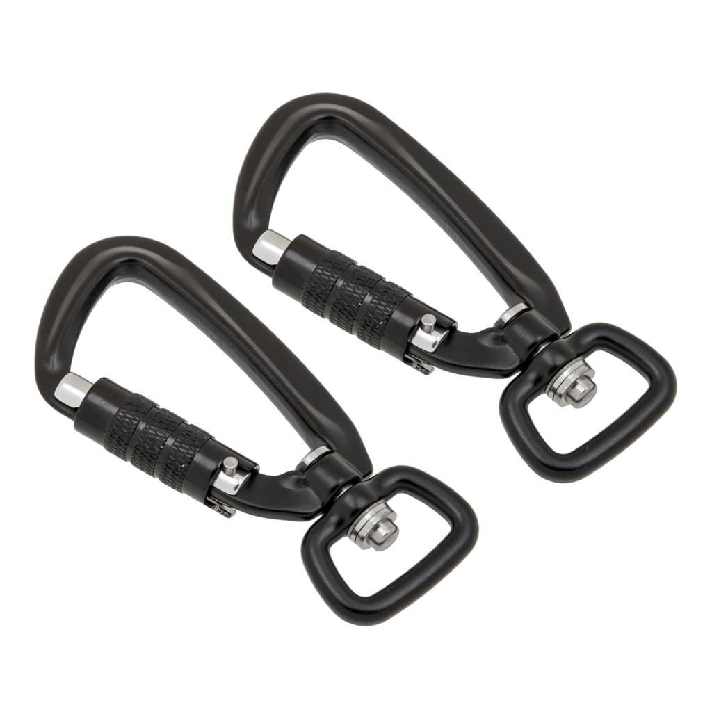 2pcs Outdoor Auto Self Locking Carabiner Keychain Climb Backpack Hook