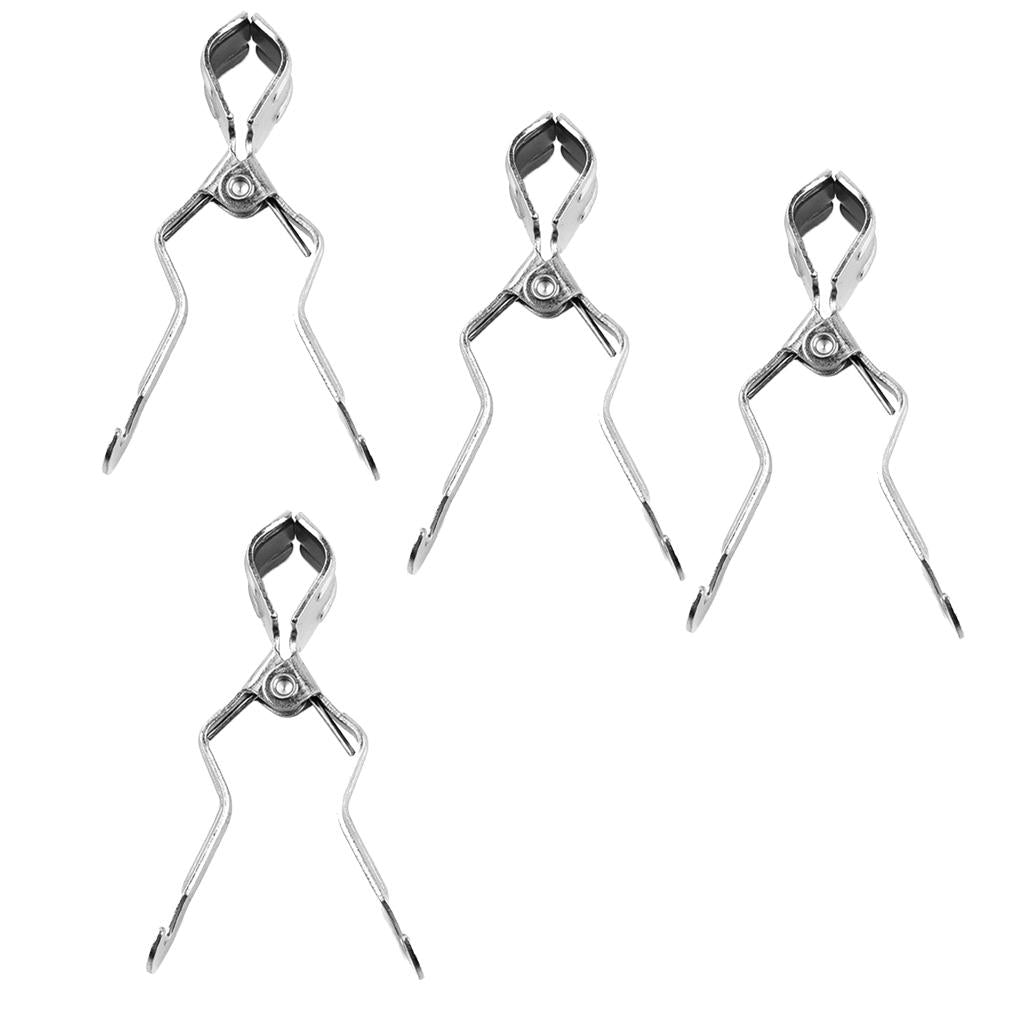 4pcs Outdoor Camping Lantern / Toilet Paper Holder Hanger Clip Clamp on Tent