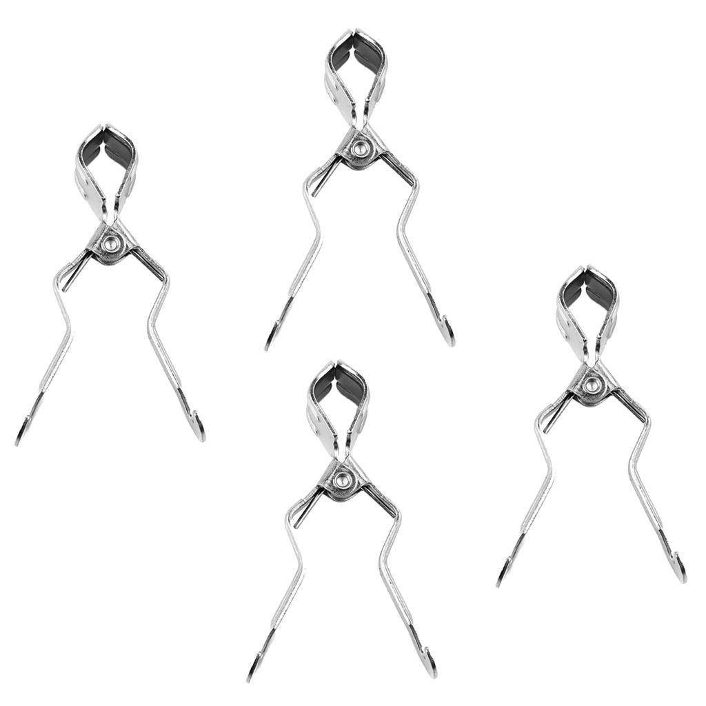 4pcs Outdoor Camping Lantern / Toilet Paper Holder Hanger Clip Clamp on Tent