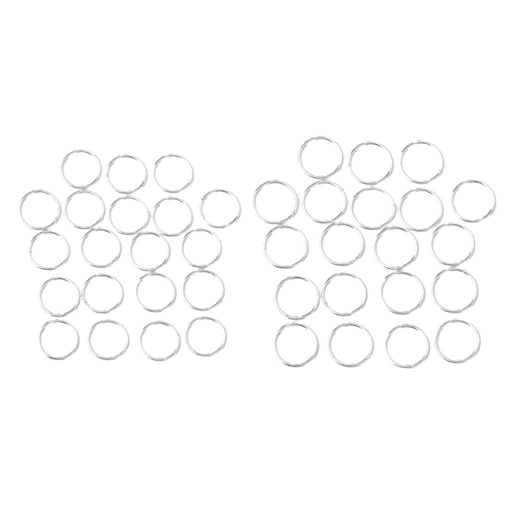 40 Pieces 5mm 6mm Making Jewelry Findings Sterling Silver Open Jump Rings