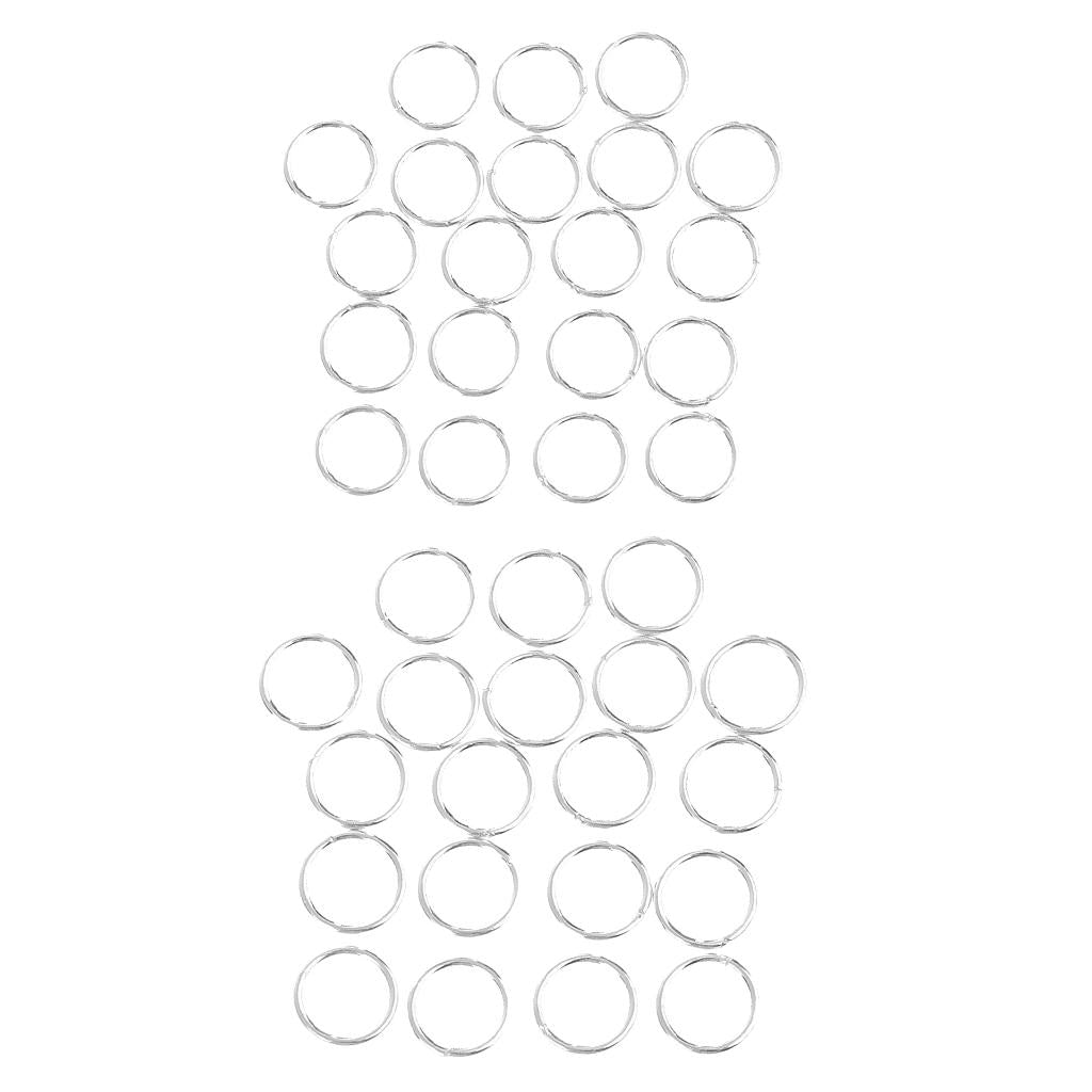 40 Pieces 5mm 6mm Making Jewelry Findings Sterling Silver Open Jump Rings