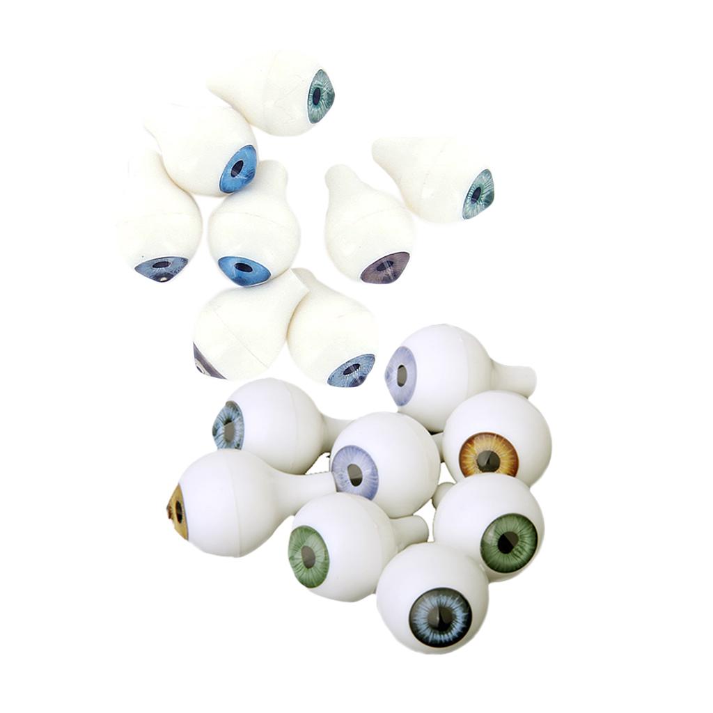 8 Pairs Doll Eyeballs Round Acrylic Eyes for DIY Doll Bear Crafts Supplies