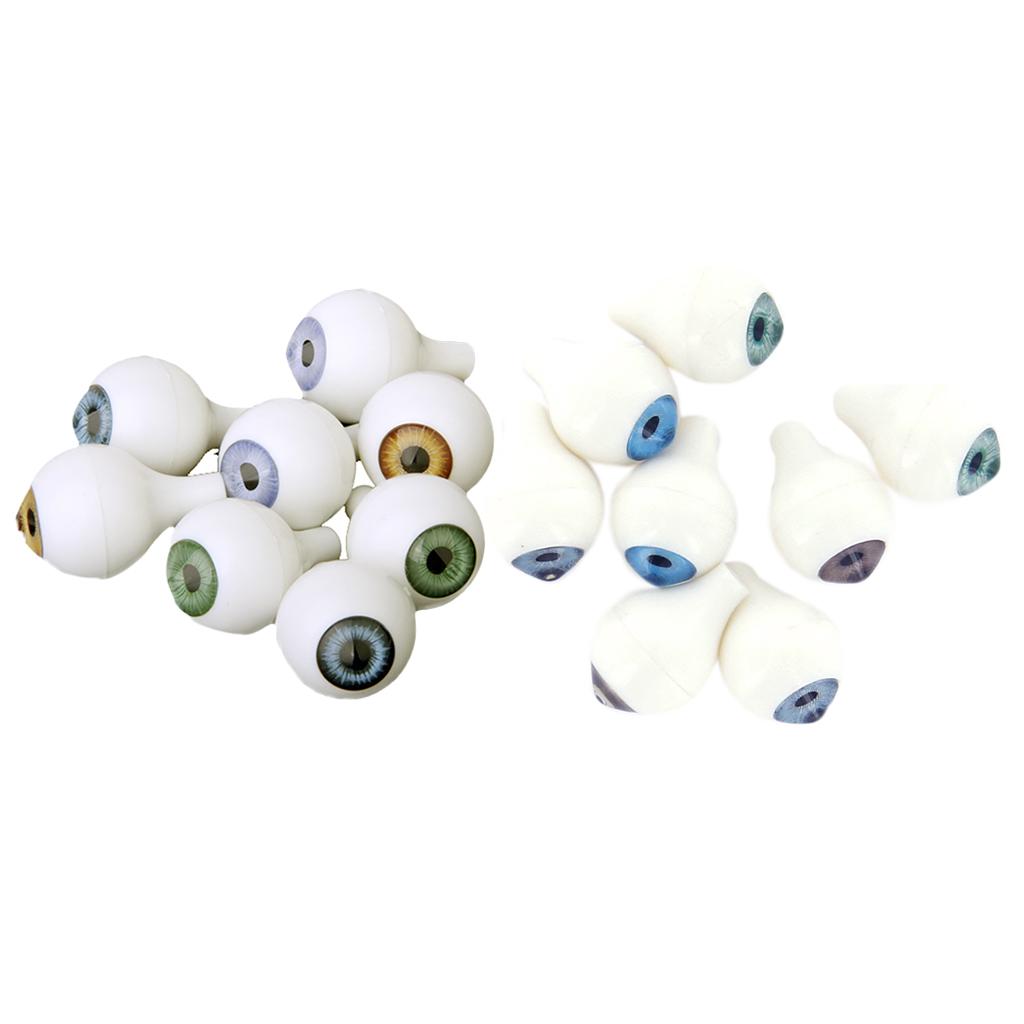 8 Pairs Doll Eyeballs Round Acrylic Eyes for DIY Doll Bear Crafts Supplies